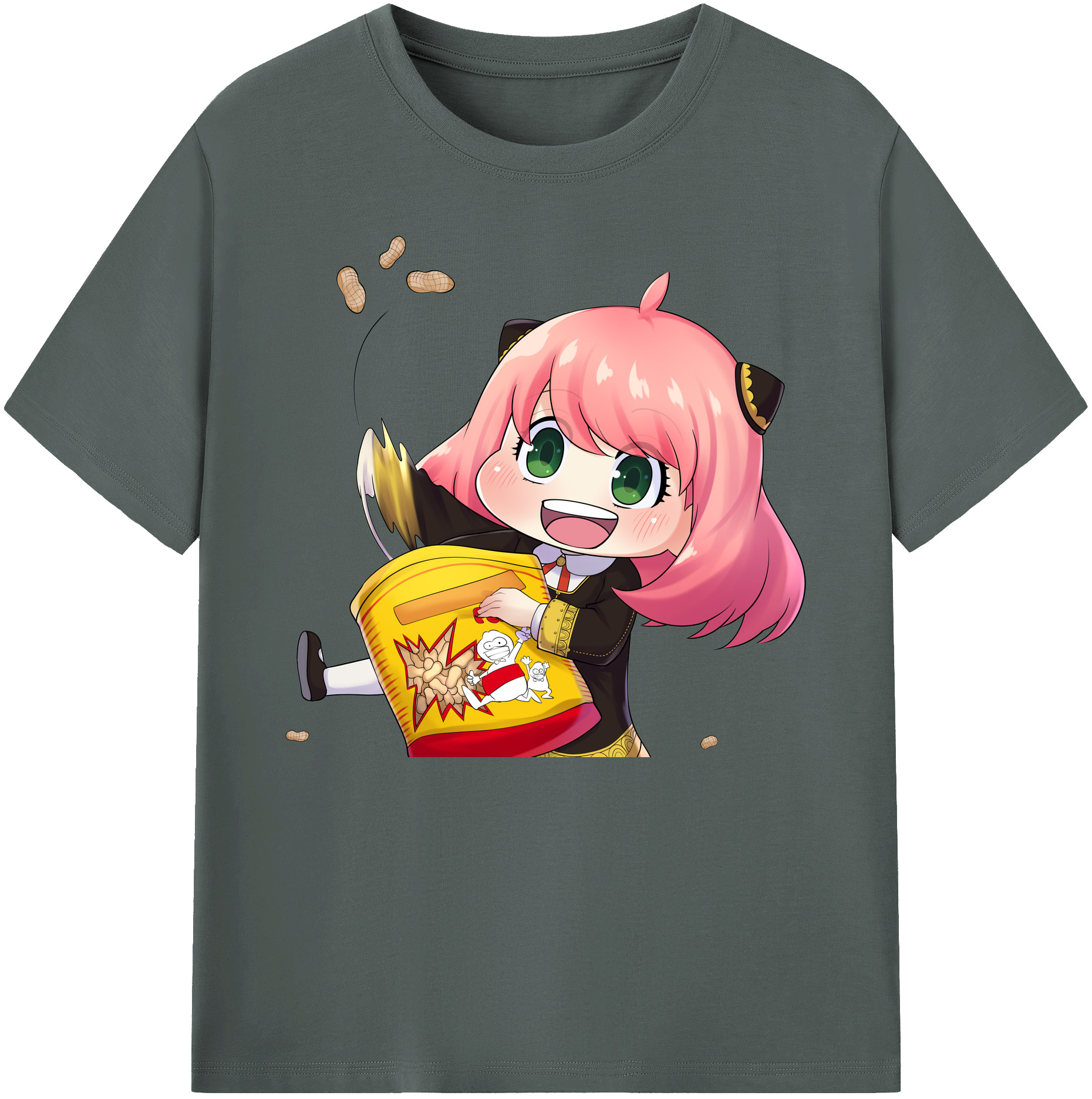 （画像用） SPY×FAMILY间谍家家酒 綿100％ メンズ半袖Tシャツ｜肌触りやわらか＆通気性